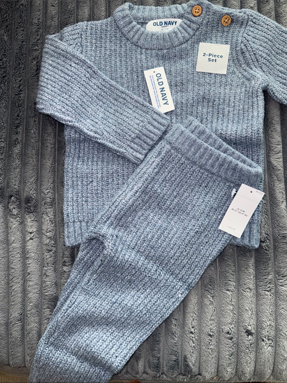 Old Navy SoSoft Light Blue sweater Knit 2-Piece set